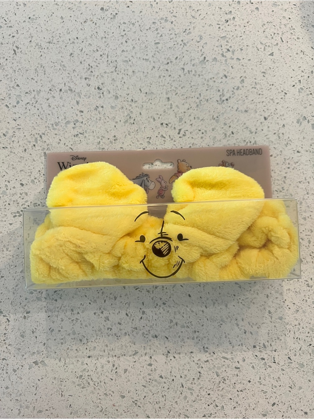 Disney Yellow Winnie the Pooh Plush Spa Headband with Ears